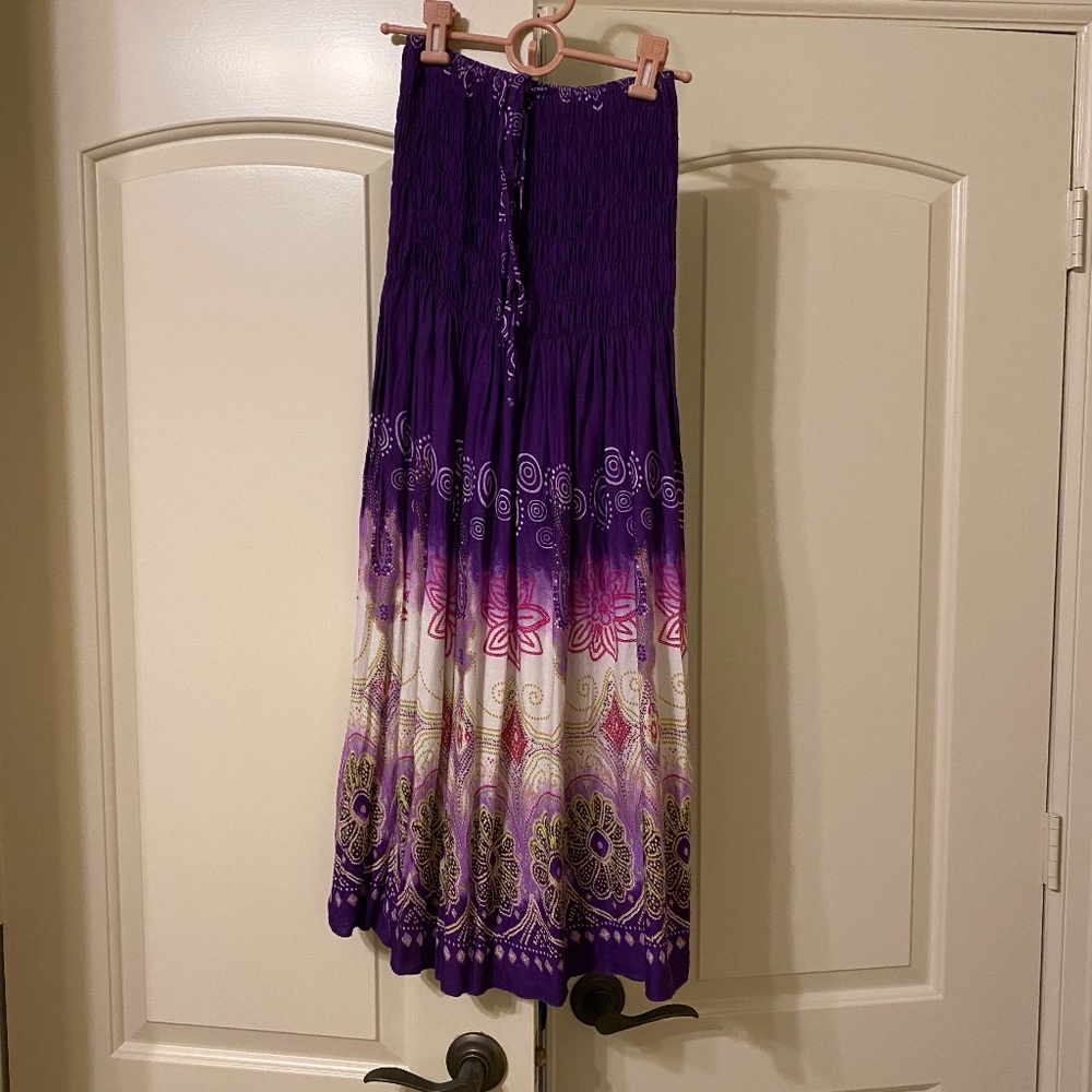 Colorful cover up dress/skirt